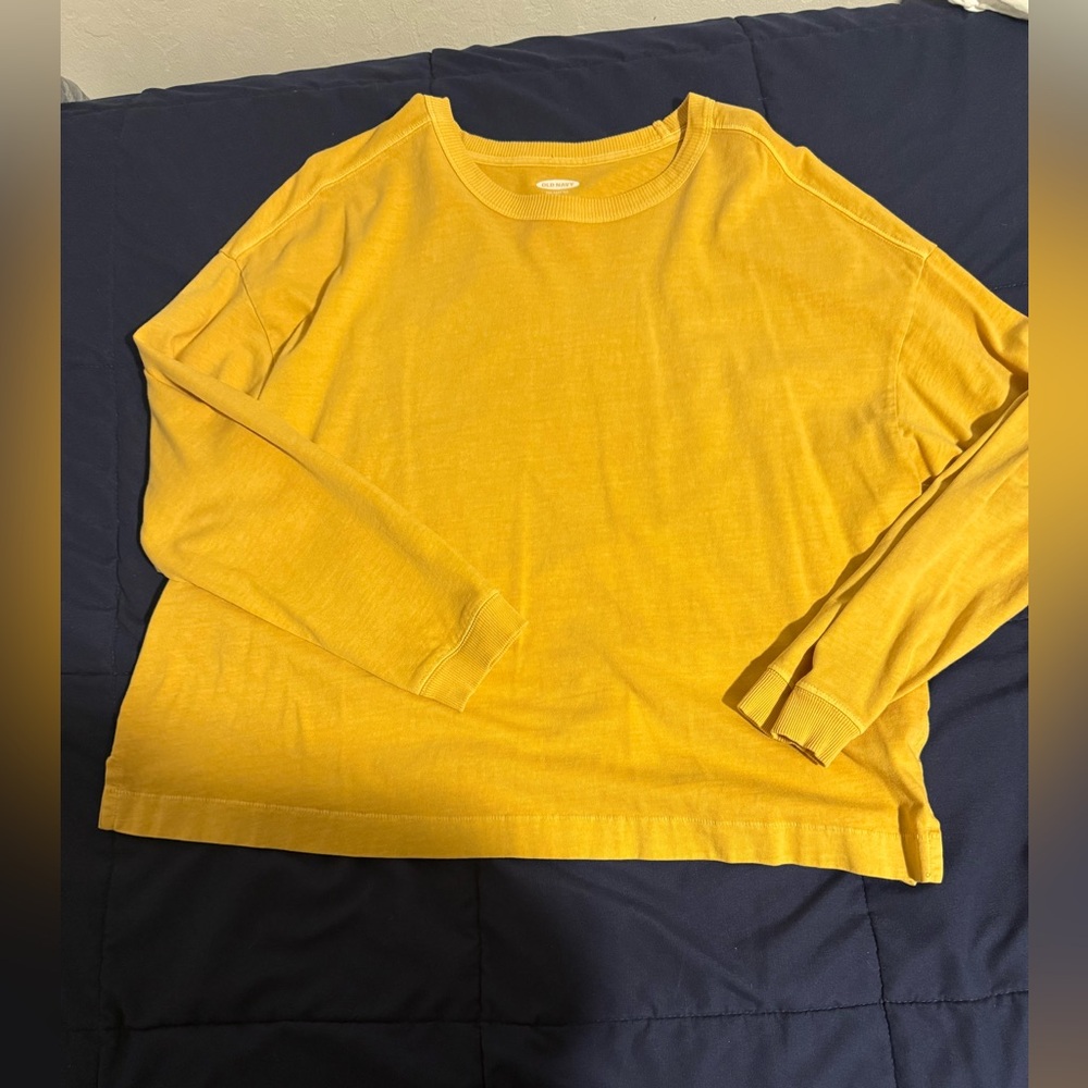 Old Navy Mustard Long Sleeve Tee